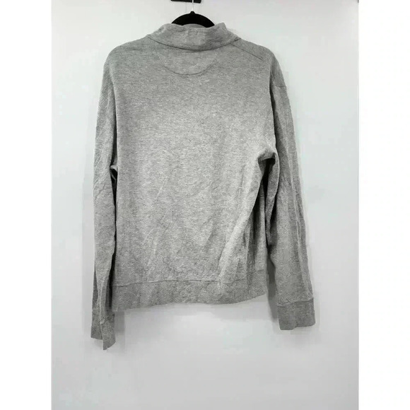 Polo Ralph Lauren Grey 1/4 Zip Long Sleeve Pull Over Sweater Men's Sz M Pony - Picture 4 of 6